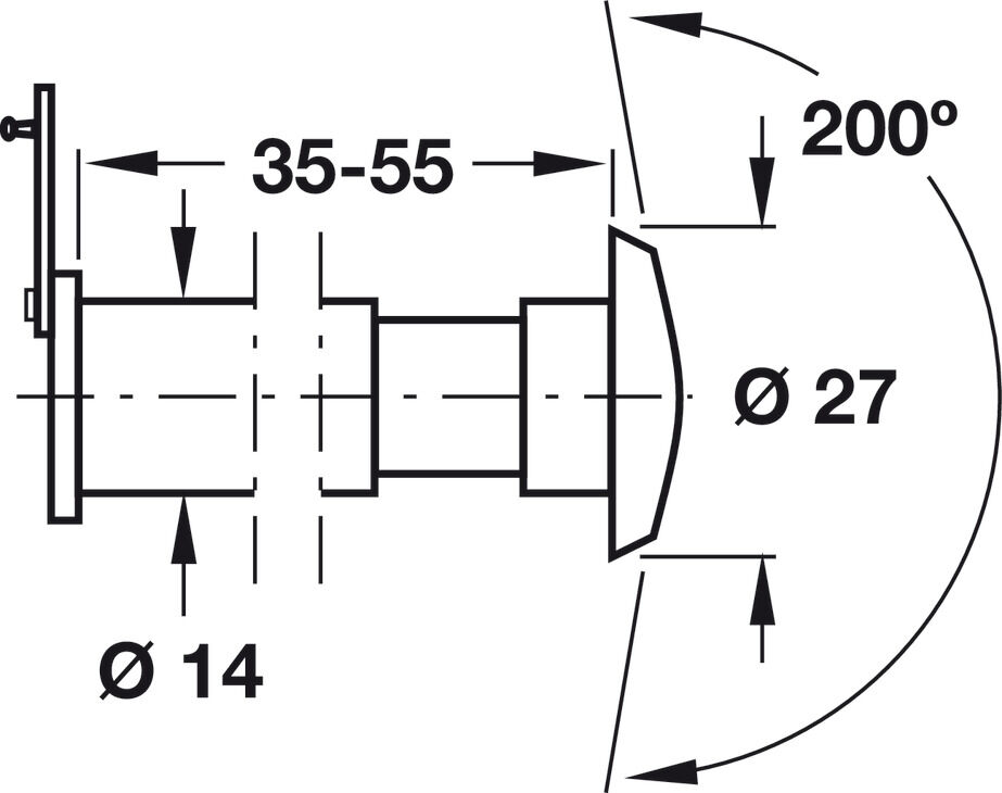 Kapı Dürbünü, Häfele DV.03 2