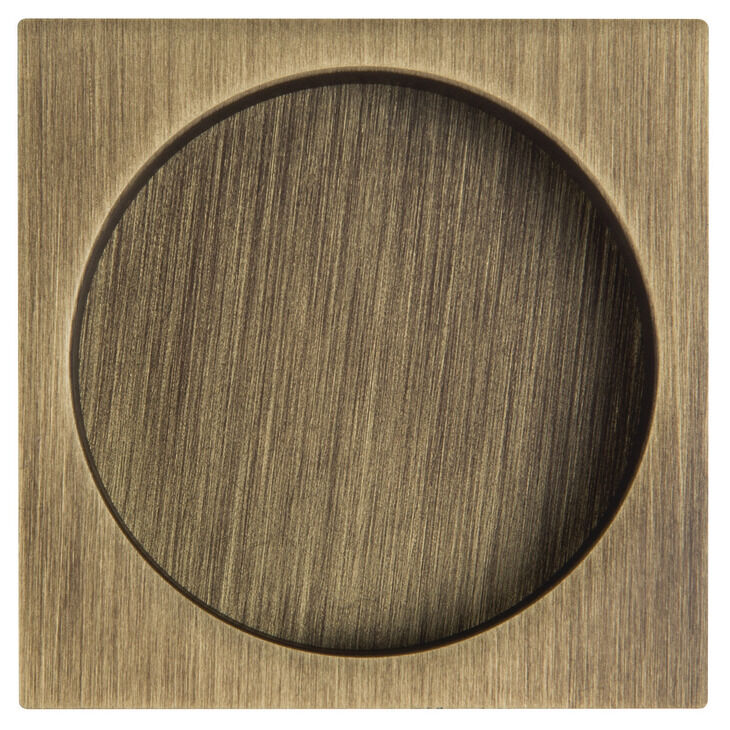 Gömme kulp, SQUARE, Pirinç, 58 mm, HÄFELE ---Gömme kulp, SQUARE, Pirinç, 58 mm