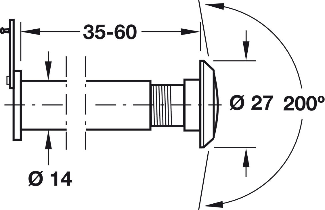 Kapı Dürbünü, Häfele DV.04 3