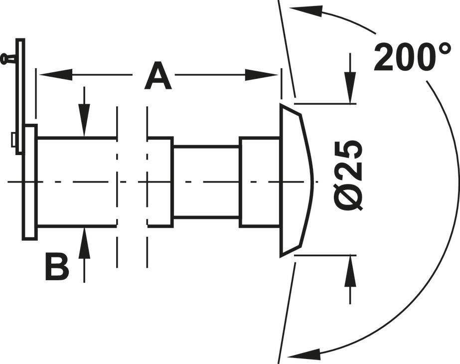 Kapı Dürbünü, Häfele DV.05 3