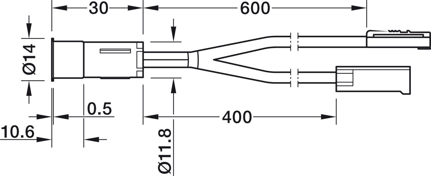Oryantasyon aydınlatması, Häfele Loox5 LED 3101, 24 V 3