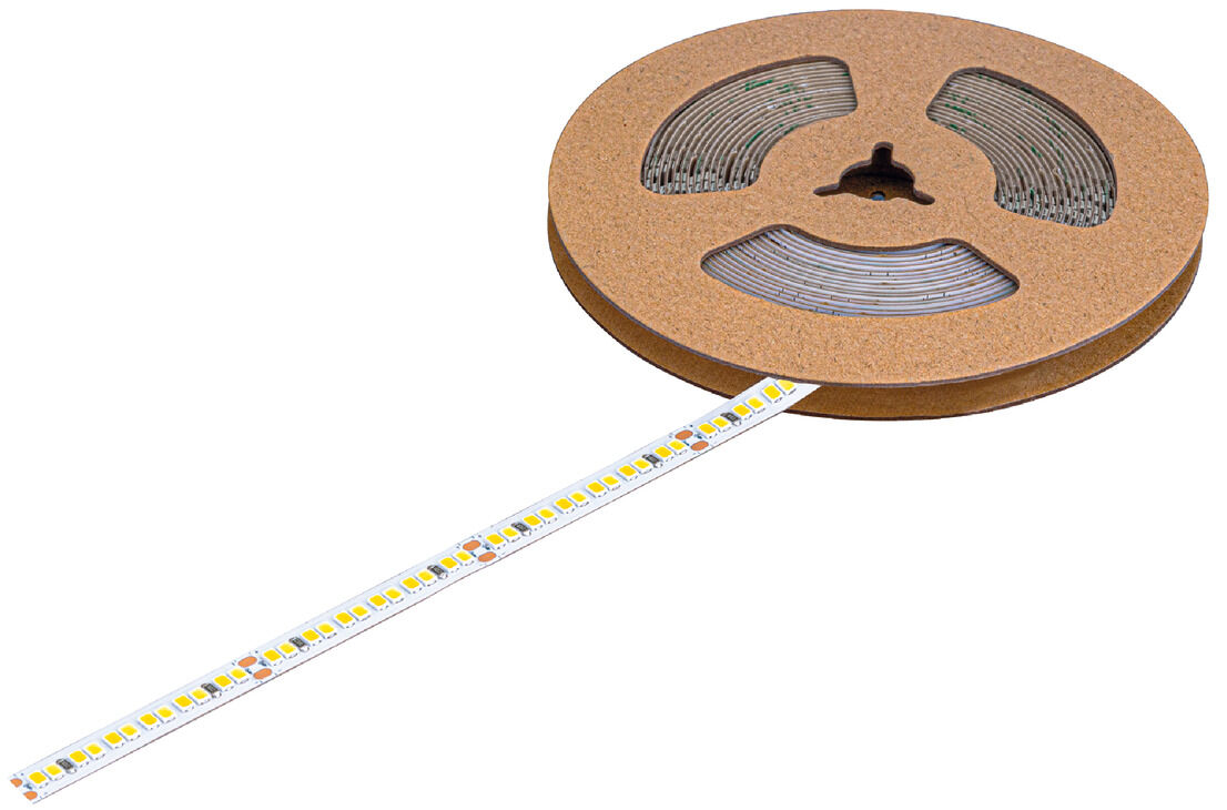 Şerit LED aydınlatma, Häfele Loox5 LED 3180 24 V 8 mm 2 pimli (Ton ayarlı beyaz, 2 kablolu teknoloji), 2 x 120 LED/m, 14,4 W/m, IP20