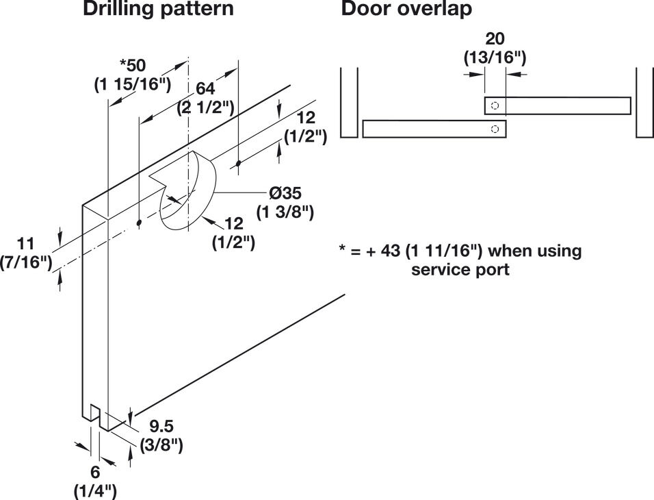 Kayar kapı donanımı, Häfele Slido F-Line21 12C, set 4