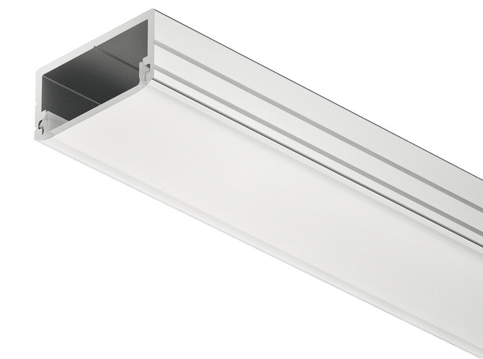 Alttan montaj için profil, 10 mm şerit LED aydınlatmalar için Häfele Loox Profil 2190