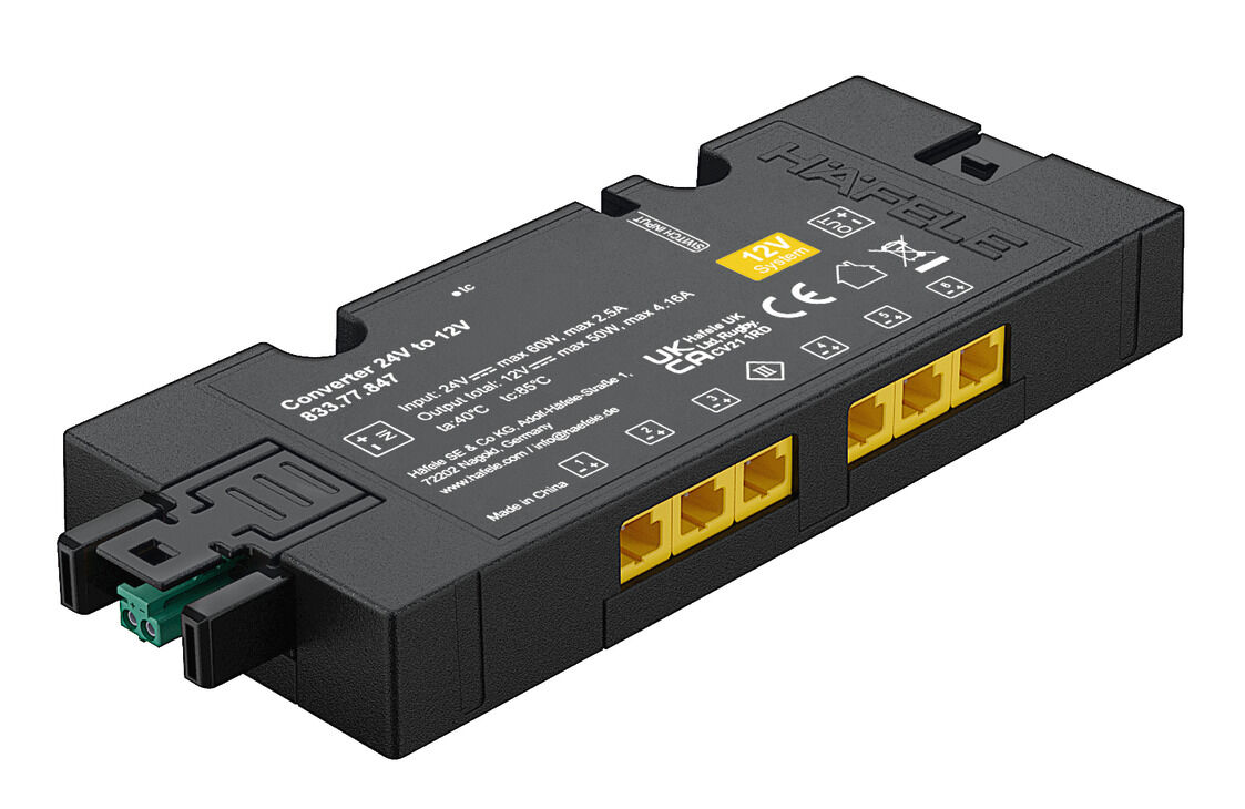 Konvertör, Häfele Loox5, 24 V - 12 V