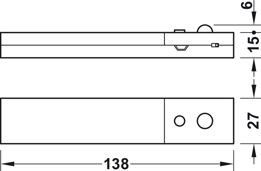 Dolap Aydınlatması, Häfele Slido F-Handle26 A3 Led Kulp Profili için 4