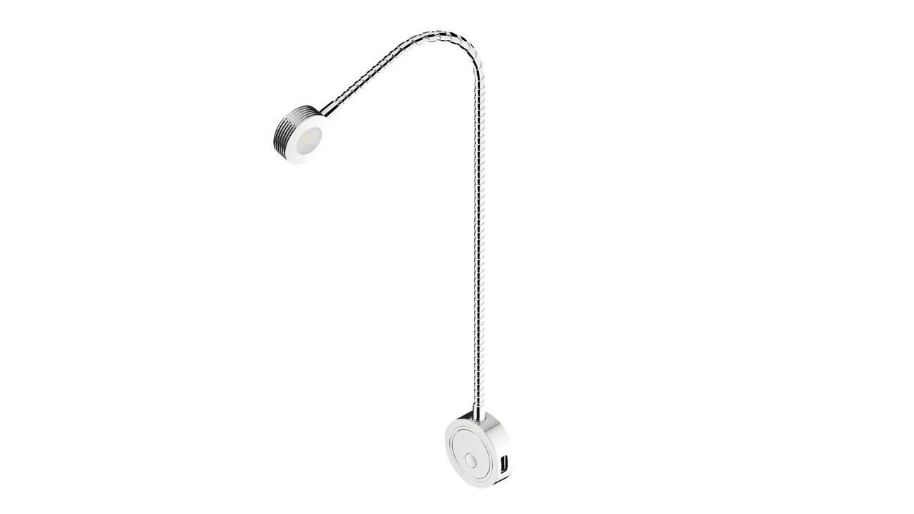 Loox5 LED 2034 12 V - Esnek aydınlatma Krom kaplama IP20