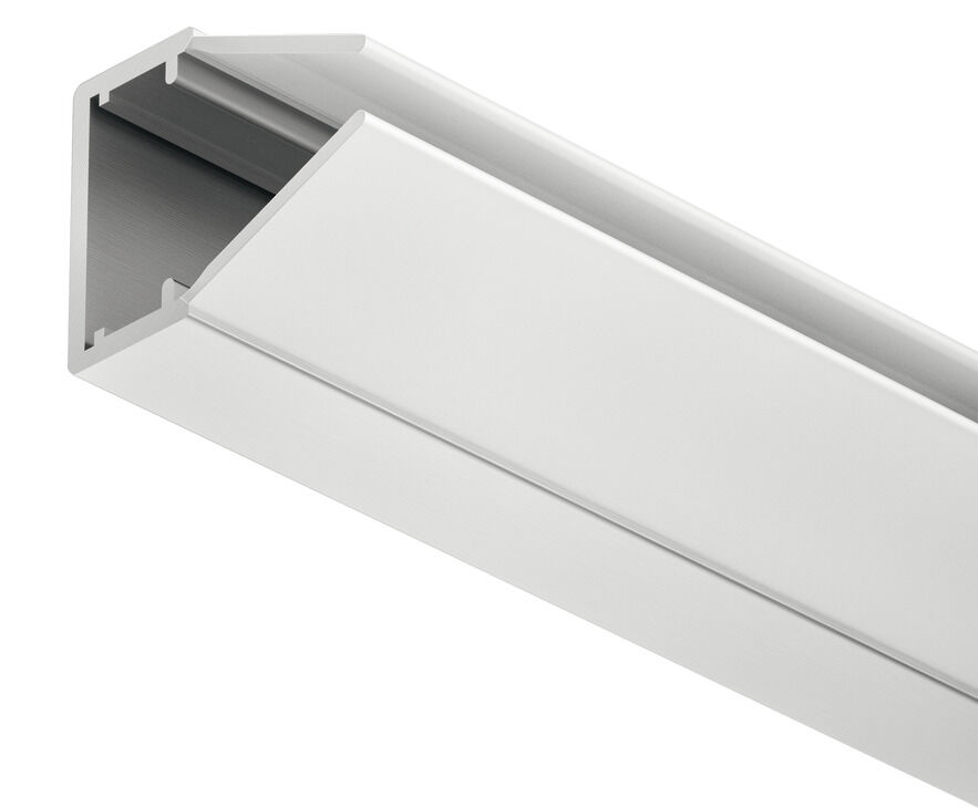 Cam kenarı profili, 10 mm şerit LED aydınlatmalar için Häfele Loox Profil 5108
