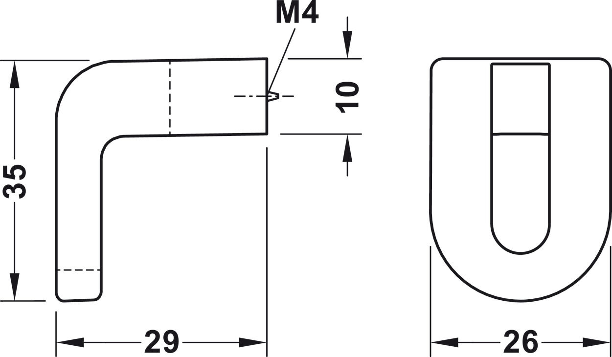 Mobilya topuzu, Häfele Déco, H2165, zamak 4