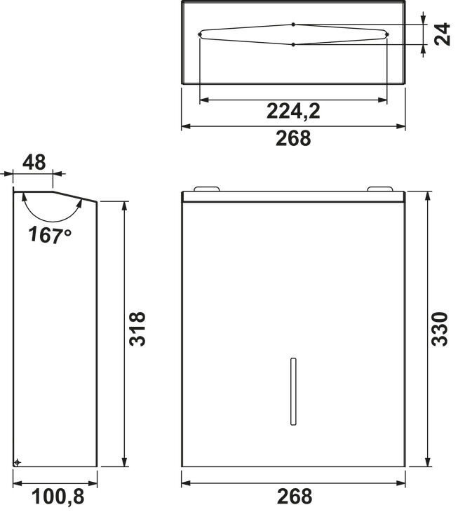 Kağıt Havlu Dispenseri, Häfele ARCHINOX 2