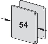 Uç kapak seti, Taşıyıcı ray ve panel için