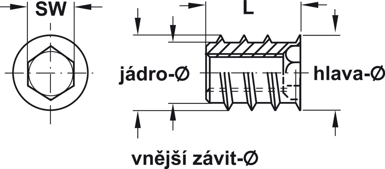 Vidalı kovan, Çelik, sürgüsüz 3