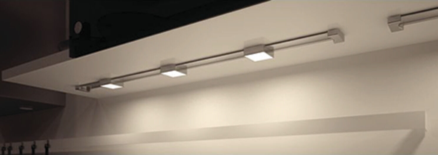 Yüzeye monte gömme ışık, Korkuluk sistemi, 3 aydınlatma, LED 3006 – Loox, 3x1,8 W, alüminyum, 24 V 3