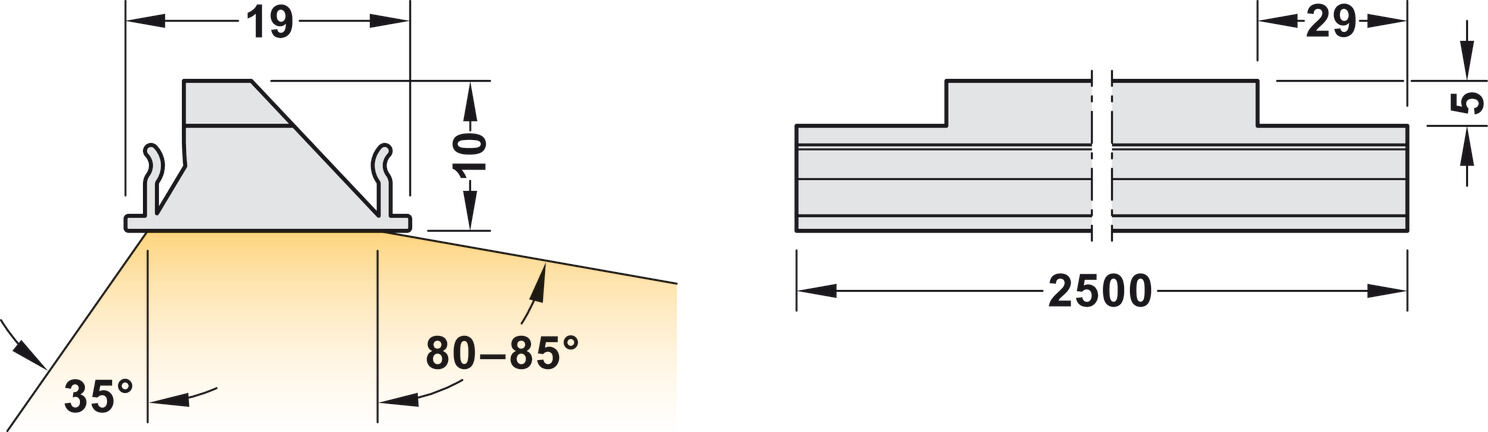 Doğrusal lens, 3101, 3103 ve 4107 profilleri için 2