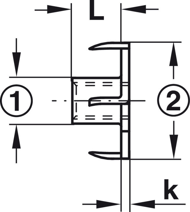 T somun, İç dişli, çelik 2