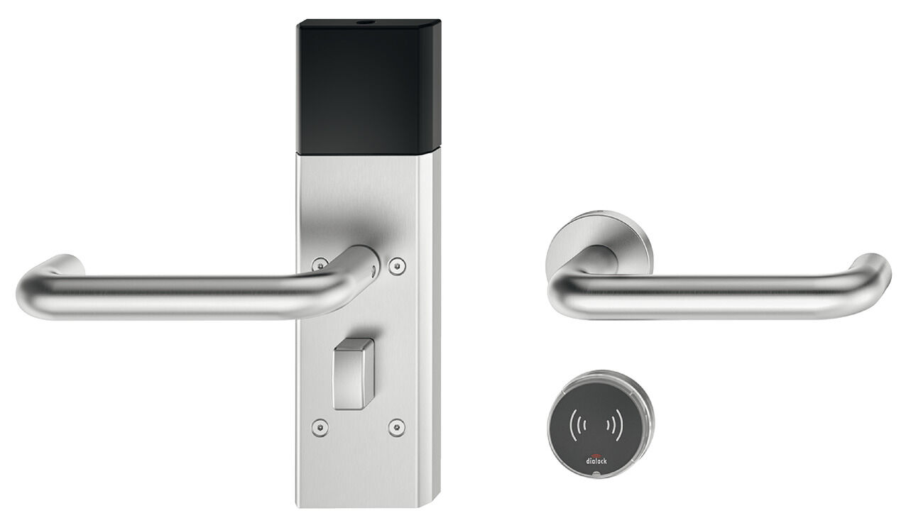 Kapı terminal seti, Häfele Dialock DT 710c, çevirmeli kapı kollu