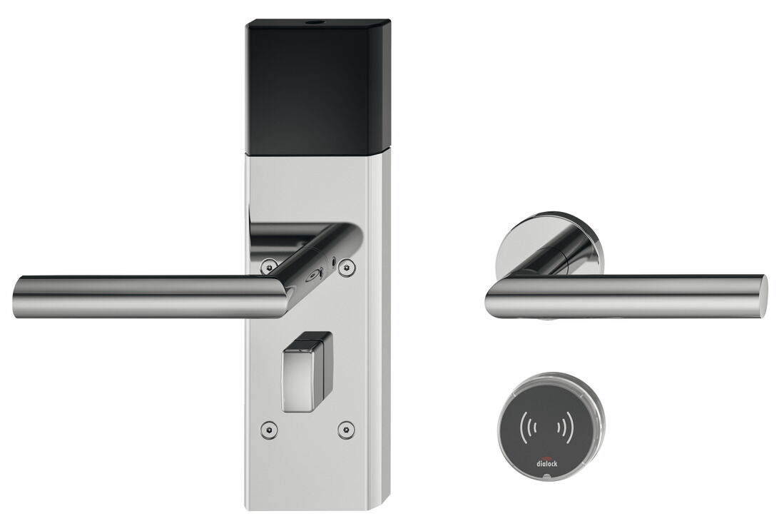 Kapı terminal seti, Häfele Dialock DT 710c, çevirmeli kapı kollu