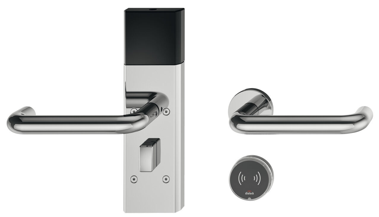 Kapı terminal seti, Häfele Dialock DT 710c, çevirmeli kapı kollu