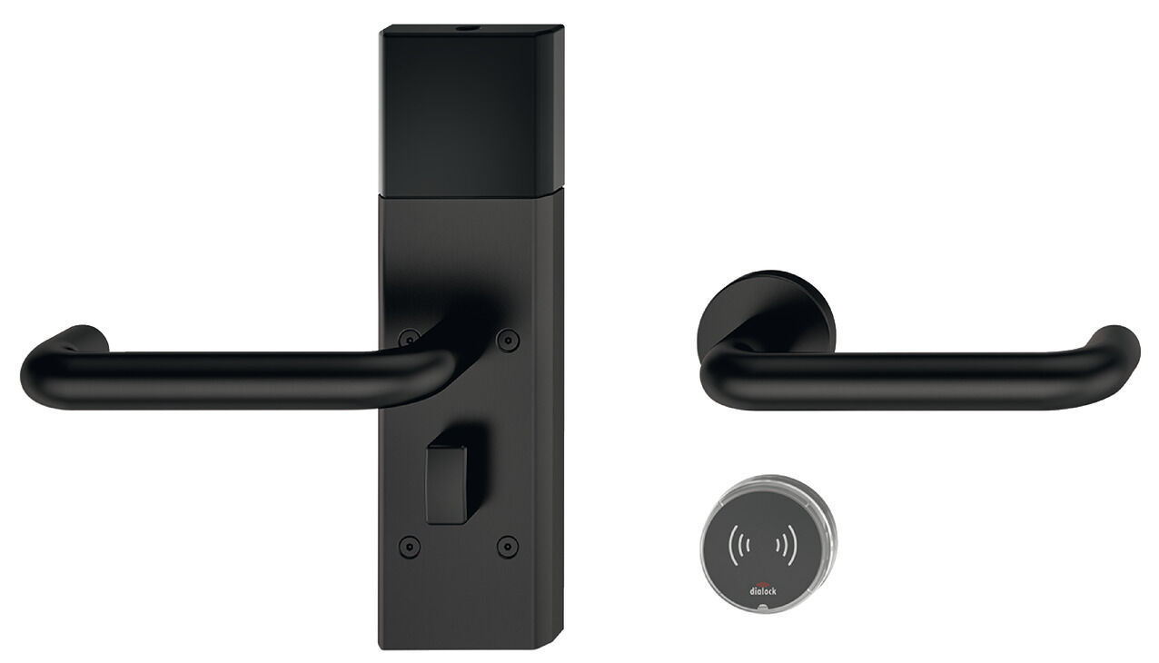 Kapı terminal seti, Häfele Dialock DT 710c, çevirmeli kapı kollu