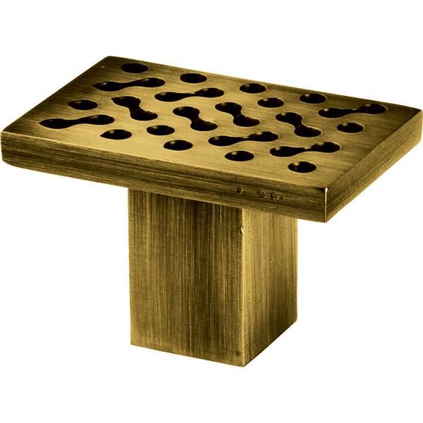 Cam Kapı Kulpu Köşeli Pirinç Parlak 70x45mm