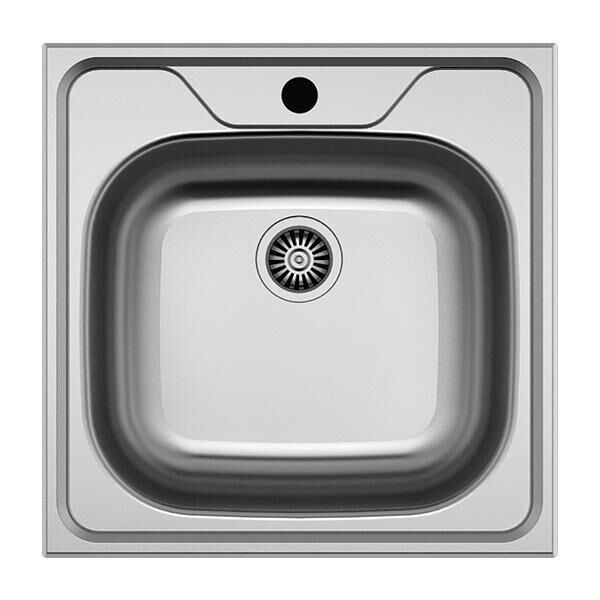 CAPUA 01 Eviye Paslanmaz Çelik - 480x480 mm CAPUA01 Dekorlu Gömme