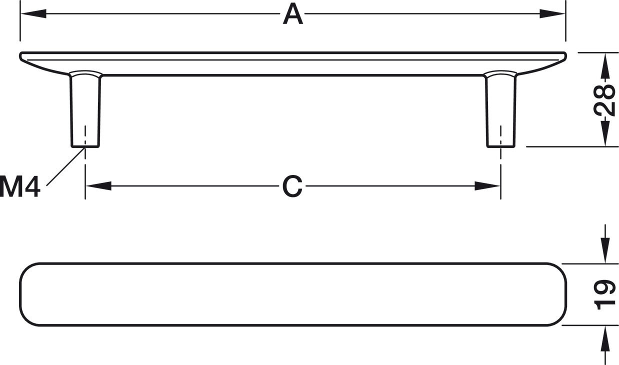Tabanlı Kol, Häfele Déco H2380, zamak 3