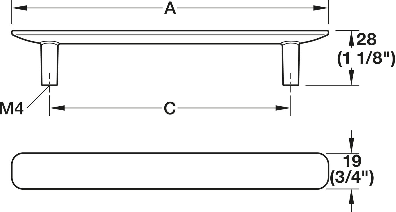 Tabanlı Kol, Häfele Déco H2380, zamak 4
