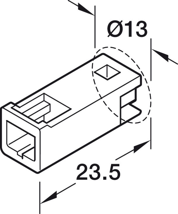 Loox5 4-way extension lead 12V/6.5m 2