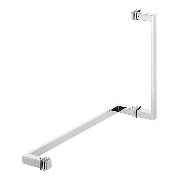Cam Kapı Çekme Kolu Kare Parlak Krom 200x450mm