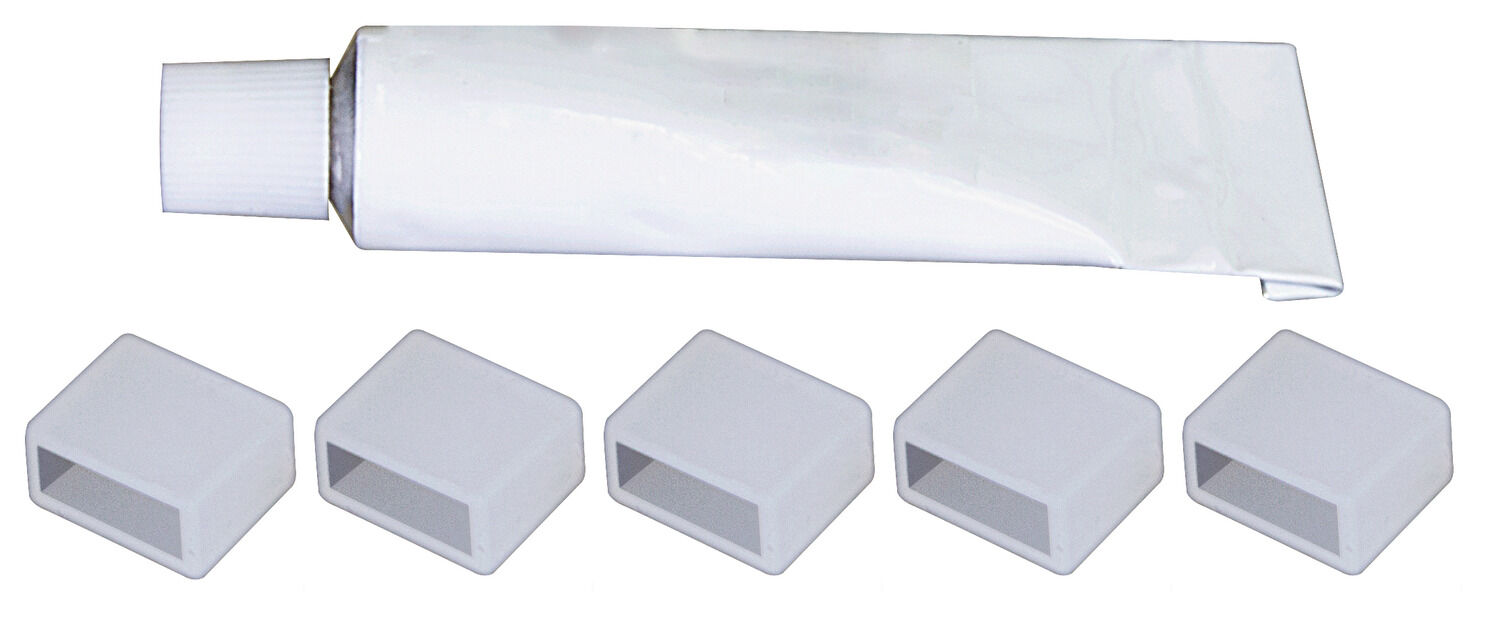 Uç kapak seti, 8 mm silikon kovanlı şerit LED aydınlatma için Häfele Loox5
