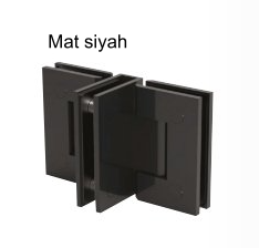 CITIUS 06 T Menteşe,c/c,90°,mat siyah