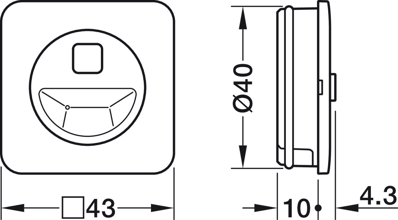 Hareket Sensörü, Häfele Connect Mesh, 24 V 2