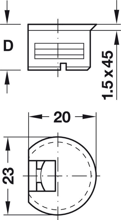 RAFIX Tab F Gövde beyaz 7/16mm 3