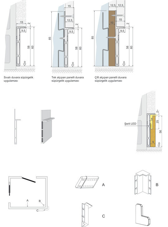 Süpürgelik Profili, HÄFELE BASEBOARD