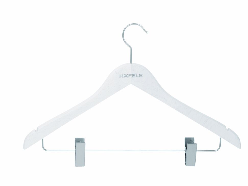 Etek Askısı, DRESS LINE, Beyaz, Ahşap, HÄFELE DRESS LINE