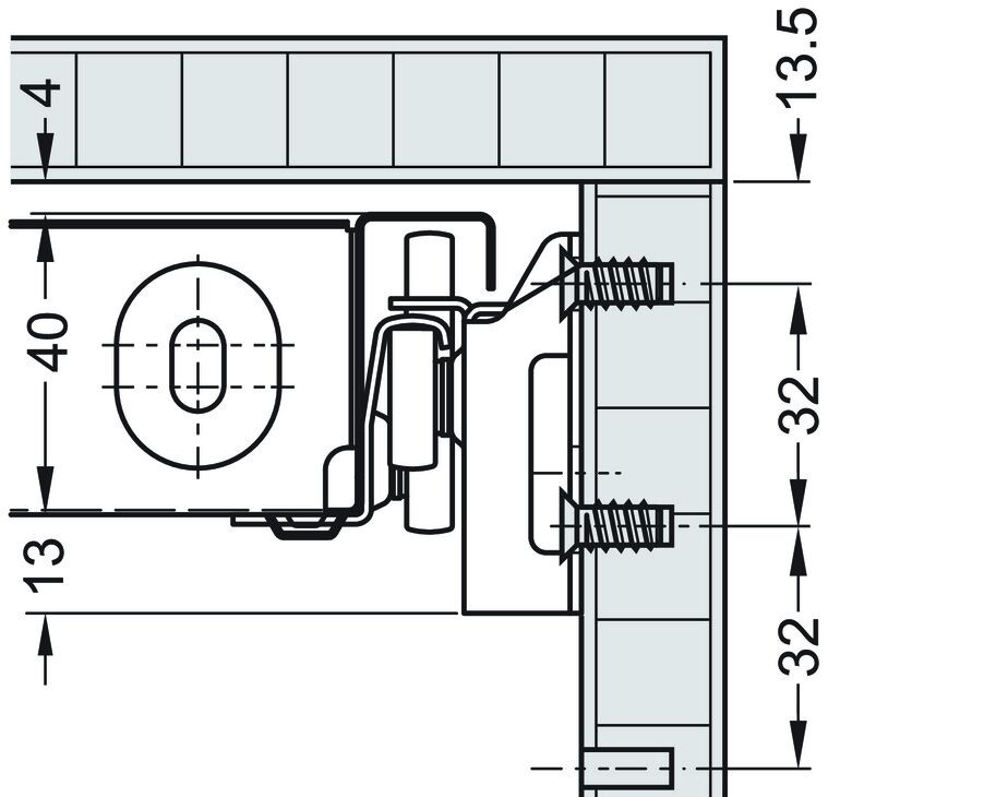 Çekmece Rayı, HÄFELE VARIANT-C, Çelik 2