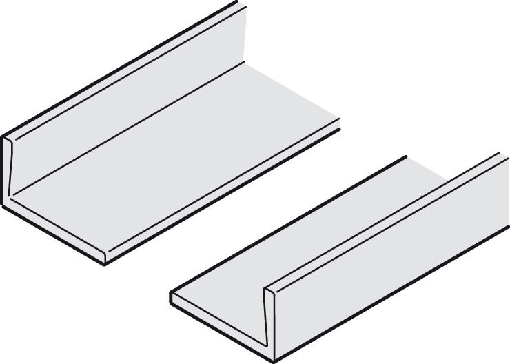 Slido D-Li11 Handle set door frame silvc