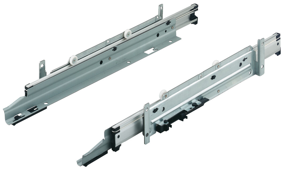 Çekmece rayları, Sistem çekmecesi için aşamalı tam açılım