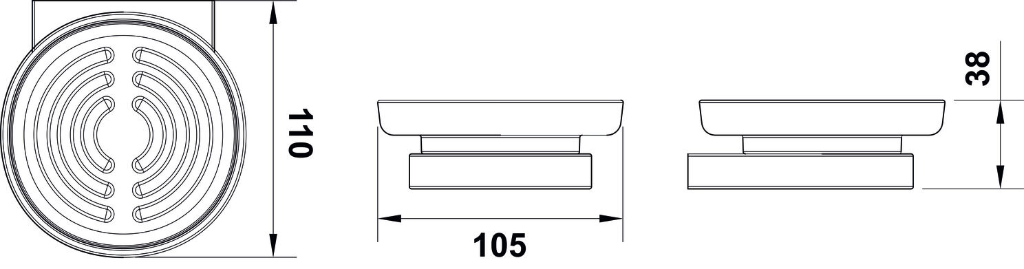 Tezgah Üstü Sabunluk, HAFELE SEMPLE 2