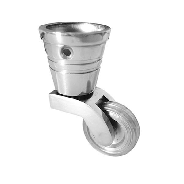 DECOR Mobilya Tekerleği Geçme Parlak Krom Ø31mm