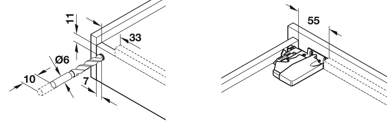 Gizli ray 30kg,tam açılım 350mm 2