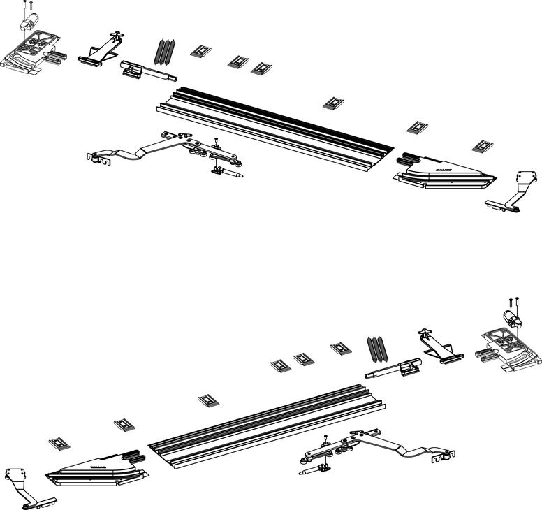 Alüminyum Çerçeveli Katlanır Kapak Seti, HÄFELE FOLDER, Üst Mekanizma, 50 kg, 350 -550 mm 2