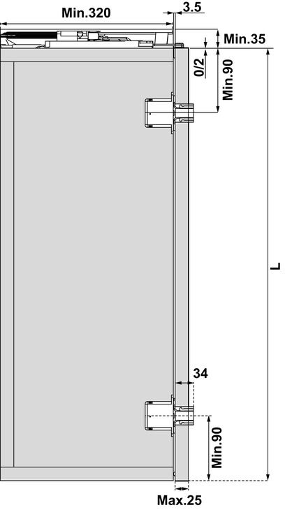 Alüminyum Çerçeveli Katlanır Kapak Seti, HÄFELE FOLDER, Üst Mekanizma, 50 kg, 350 -550 mm 3