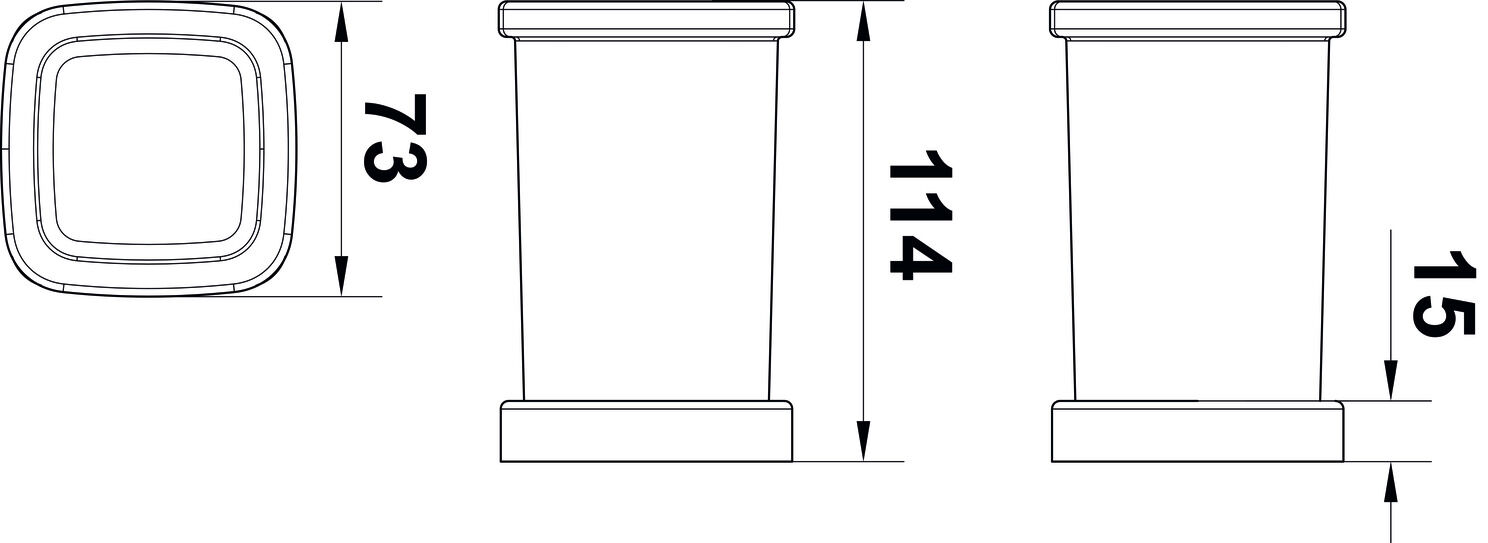 Tezgah Üstü Diş Fırçalık, HÄFELE PLATO 2