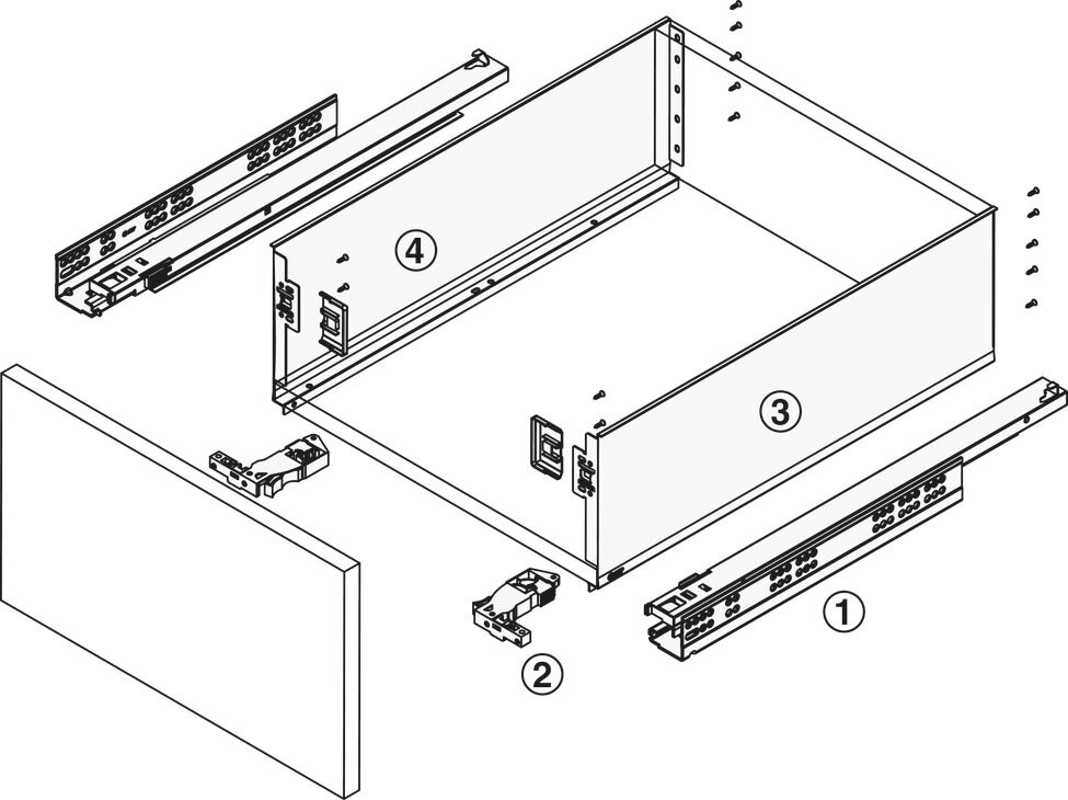 Çekmece Sistemi, Häfele MINIMALIST 3