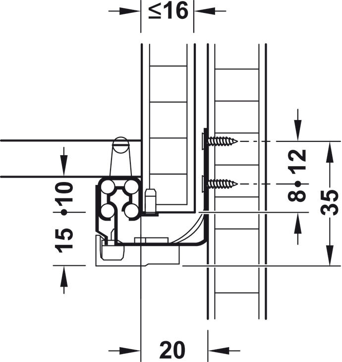 Gizli Ray, Häfele Matrix Runner UM S15 4