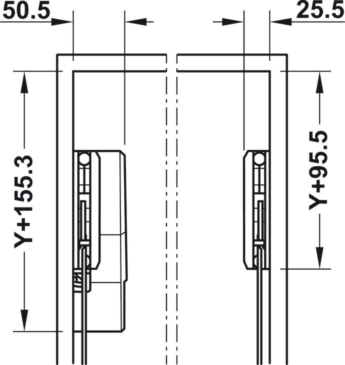 Kalkar Katlanır Kapak Makası, HÄFELE FREE FOLD E, Makas Gövdesi 3
