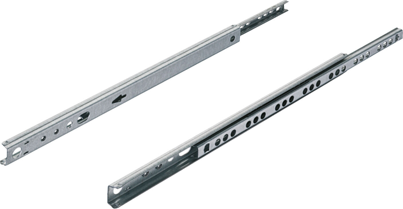 Bilyalı Ray, 17 / 10, Ray Yüksekliği: 17 mm, Tek Açılım, Taşıma Kapasitesi: 10 kg, Çelik