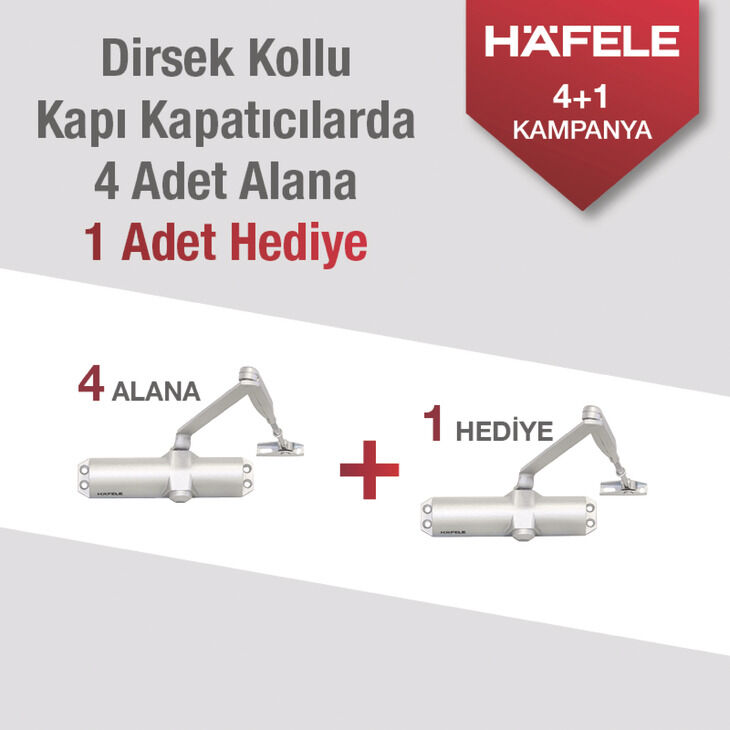 Dirsek Kollu Kapı Kapatıcı, Häfele DC 401 4