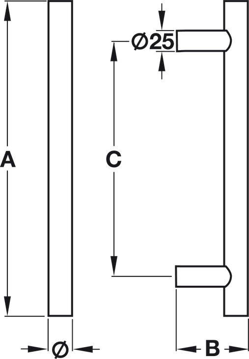 Modern Çekme Kol, Häfele STEVEN 2